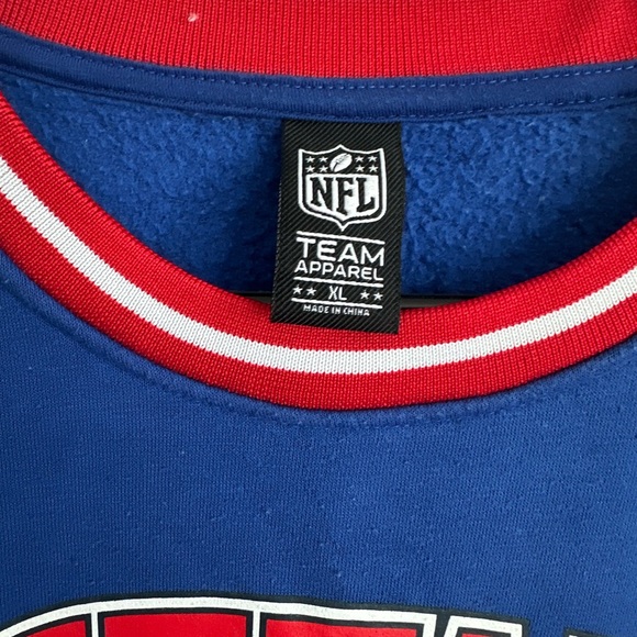 NFL Buffalo Bills Blue and Red Crewneck Sweater - Picture 5 of 6